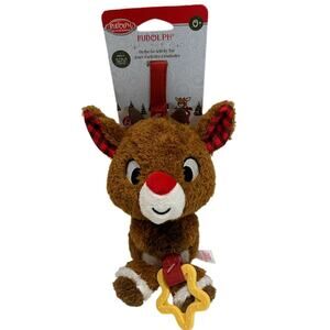 RUDOLPH Red Nosed Reindeer NWT On-the-Go Activity Jingle Infant Toy